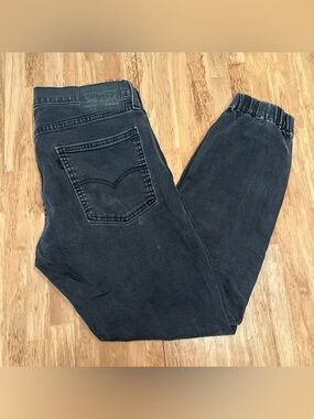 Levi's Men's 513 Dark Grey Denim Joggers